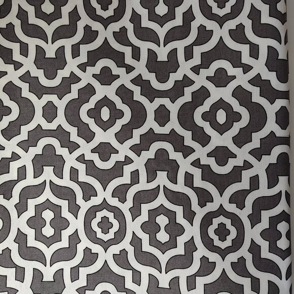 Fabrics by Waverly Inspirations Screen Print Gray & White Lattice - Picture 1 of 9